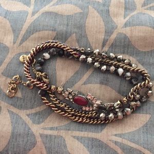 Cafe society wrap bracelet